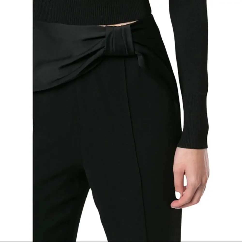 Jonathan Simkhai Sonia Bow Embellished Flare Pants 6 NWOT